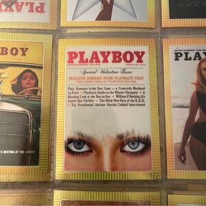 90s Vintage Playboy Chromium Cover Card Suzanne Somers Collectors 1995 #59